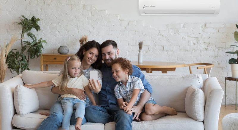 Ductless mini split home comfort system